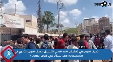 تعرف اليوم على تخفيض الحد الأدنى لتنسيق الصف الأول الثانوي في الإسكندرية: كيف ستؤثر على قبول الطلاب؟